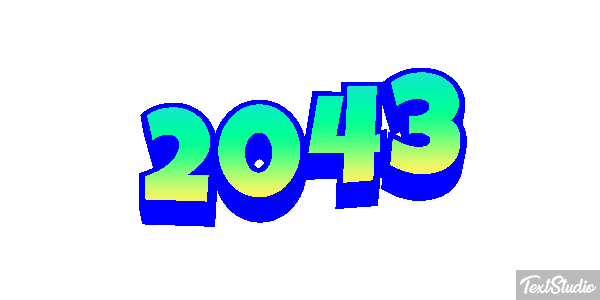 2043 Texteffekt