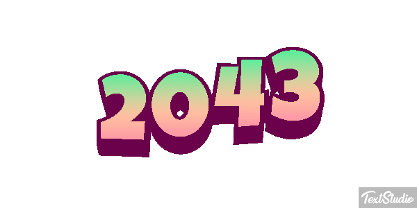 2043 Texteffekt
