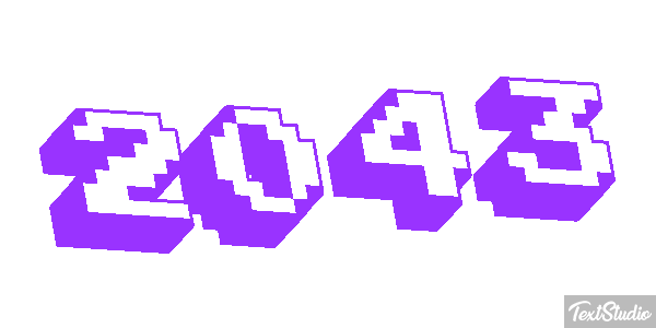 2043 Texteffekt