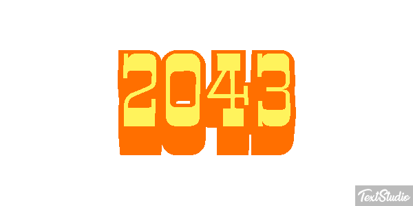 2043 Texteffekt
