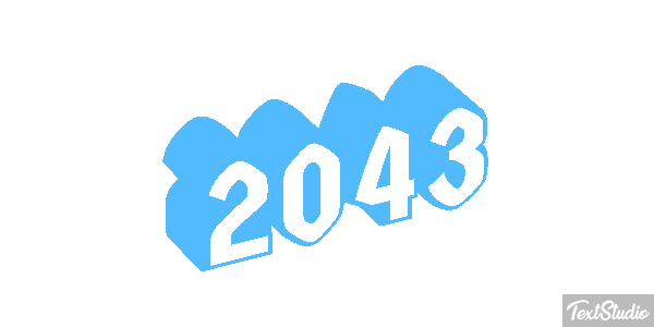 2043 Texteffekt