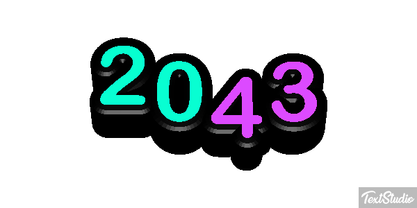 2043 Texteffekt