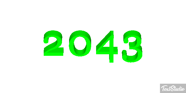 2043 Texteffekt