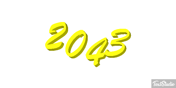 2043 Texteffekt
