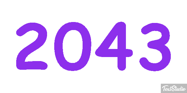 2043 Texteffekt