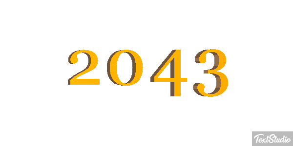 2043 Texteffekt
