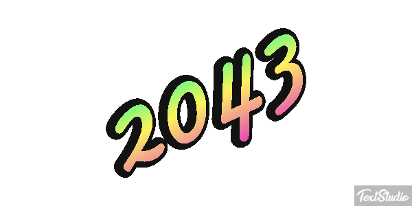 2043 Texteffekt