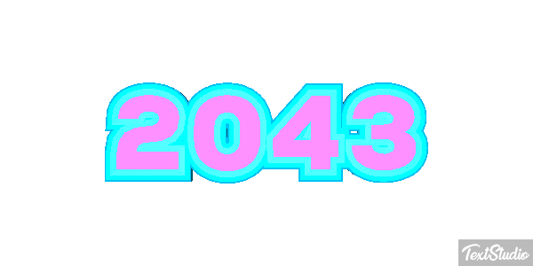 2043 Texteffekt