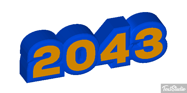 2043 Texteffekt
