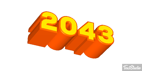 2043 Texteffekt