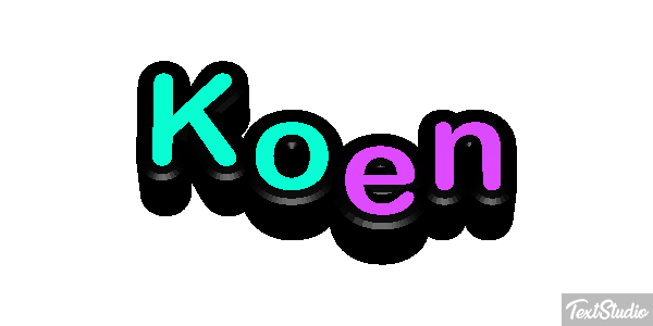 Koen Efecto de texto