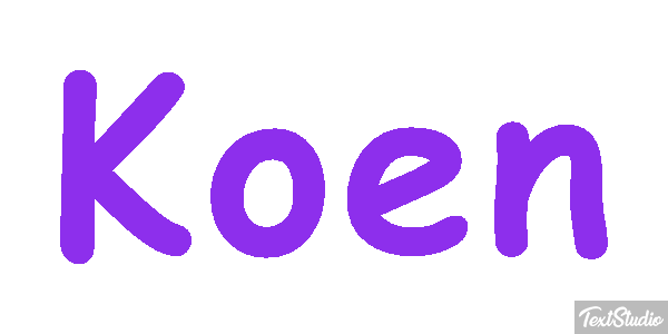 Koen Efecto de texto