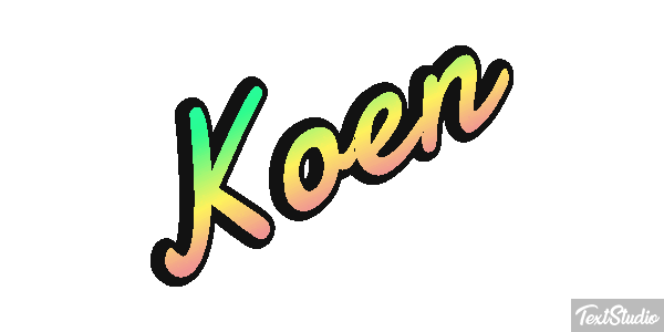 Koen Efecto de texto