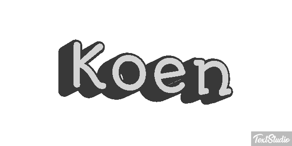 Koen Efecto de texto