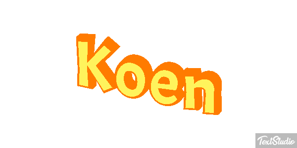 Koen Efecto de texto