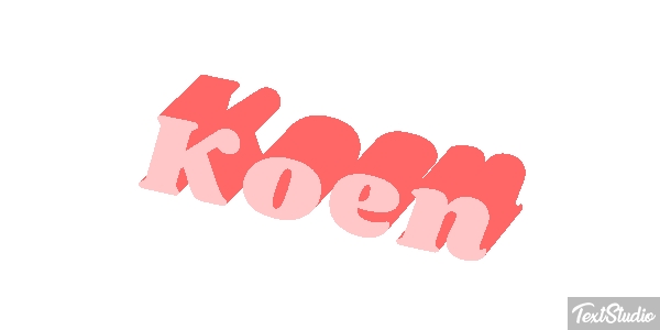 Koen Efecto de texto