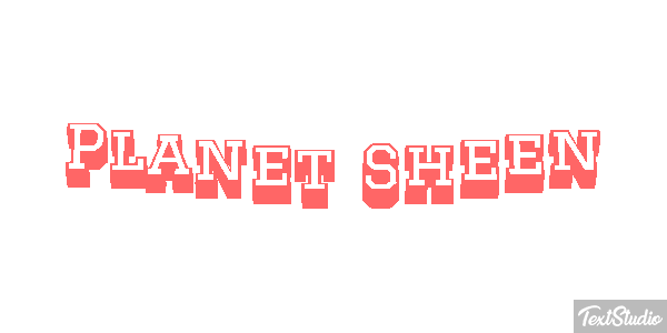 Planet Sheen Efecto de texto