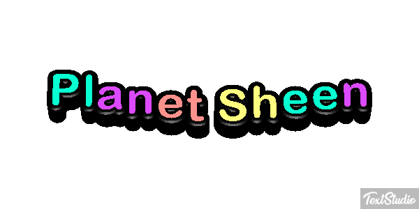 Planet Sheen Efecto de texto