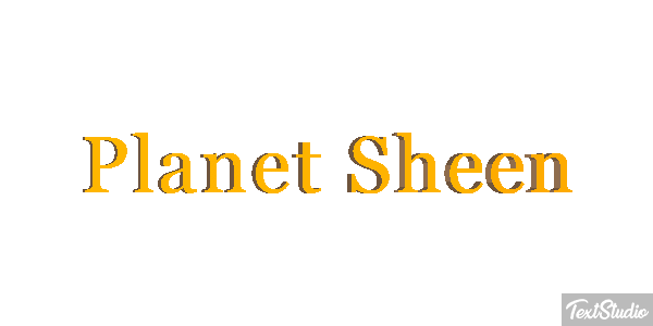 Planet Sheen Efecto de texto