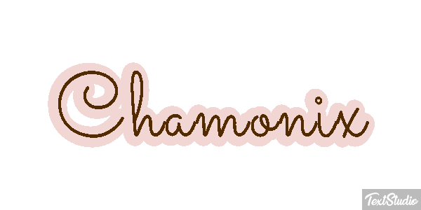 Chamonix Efekt tekstowy