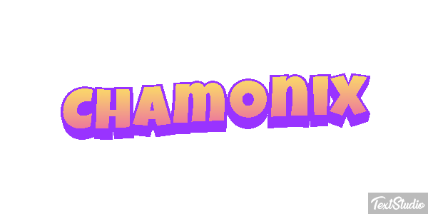 Chamonix Efekt tekstowy
