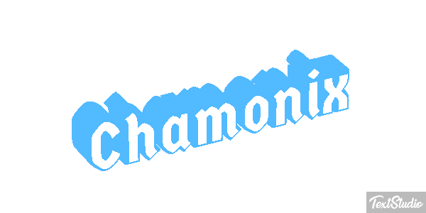 Chamonix Efekt tekstowy