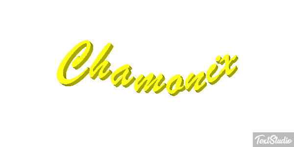 Chamonix Efekt tekstowy