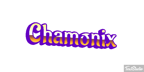 Chamonix Efekt tekstowy