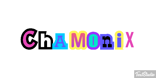 Chamonix Efekt tekstowy
