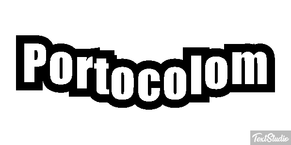 Portocolom Efecto de texto