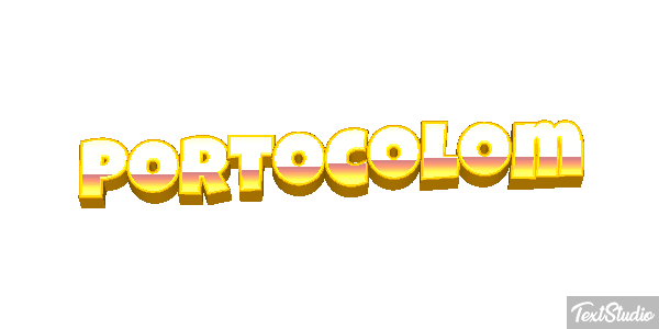 Portocolom Efecto de texto