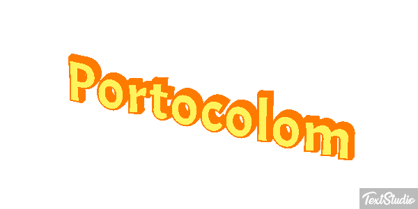 Portocolom Efecto de texto