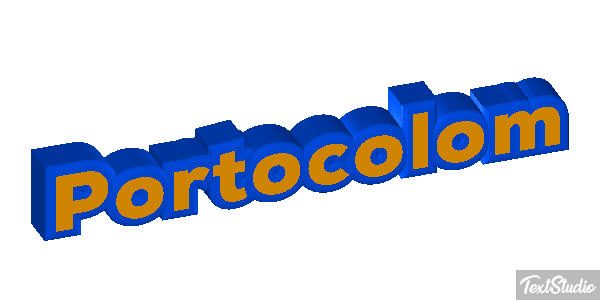 Portocolom Efecto de texto