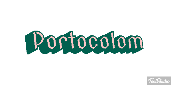 Portocolom Efecto de texto