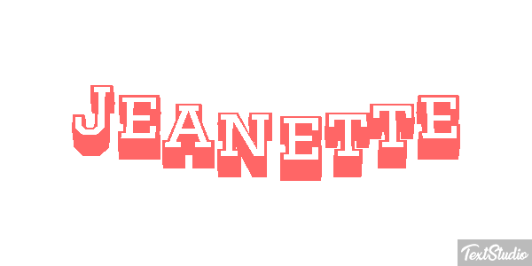 Jeanette Text effect