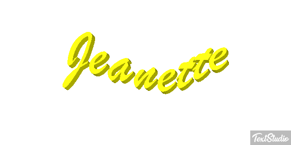 Jeanette Text effect