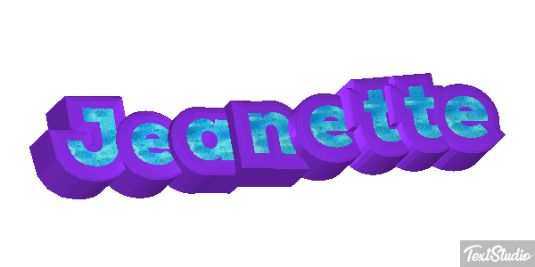 Jeanette Text effect