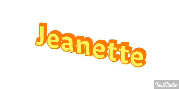 Jeanette Text effect