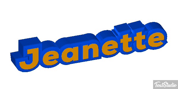 Jeanette Text effect