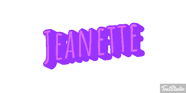 Jeanette Text effect