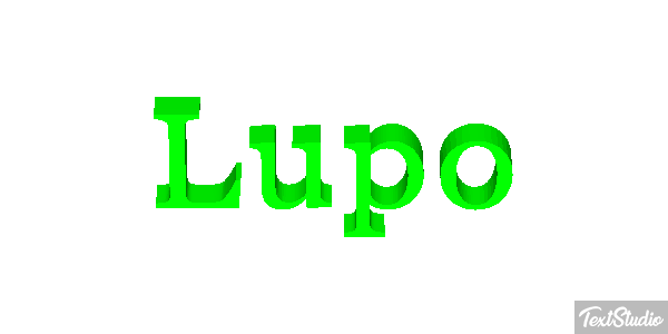 Lupo Effetto testo