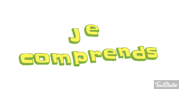 Je comprends Effet de texte