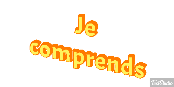 Je comprends Effet de texte