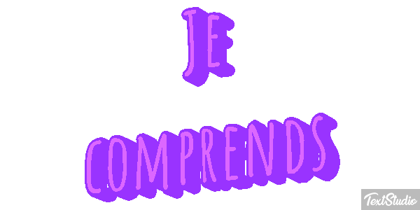 Je comprends Effet de texte