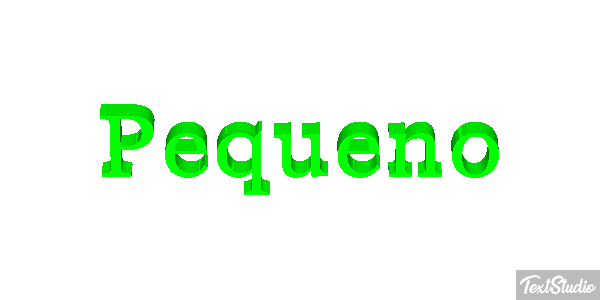 Pequeno Efeito do texto
