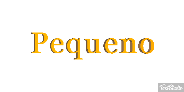 Pequeno Efeito do texto