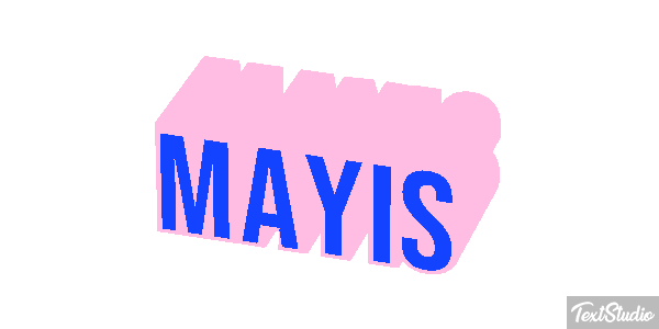 Mayıs Efecto de texto