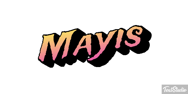 Mayıs Efecto de texto