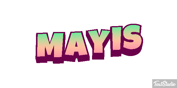 Mayıs Efecto de texto