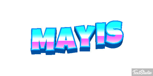 Mayıs Efecto de texto
